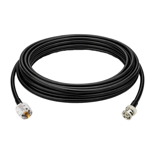 Кабель RG-58 C/U 10 метрів із роз'ємами UHF-male/BNC-male