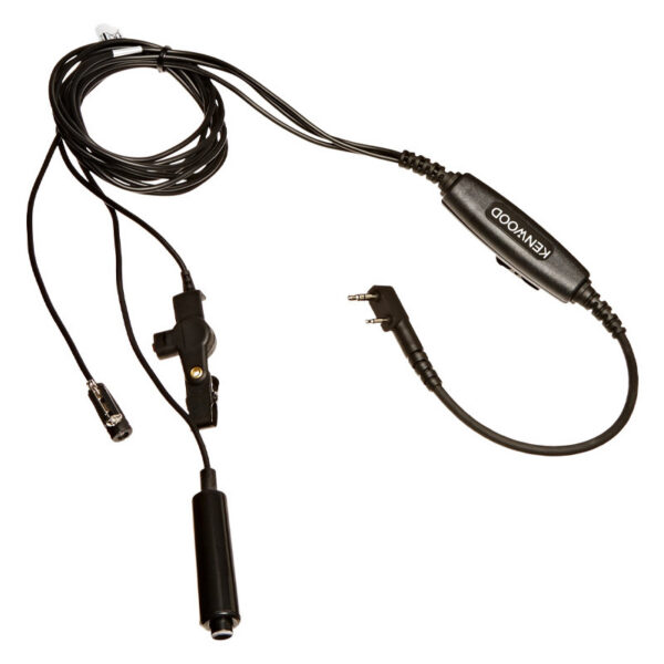 KHS-9bl 3-х провідна гарнітура прихованого носіння з прозорим звуководом Kenwood