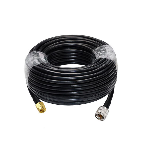 Готова кабельна збірка з RG-58/U, 20 м, UHF male / SMA  male