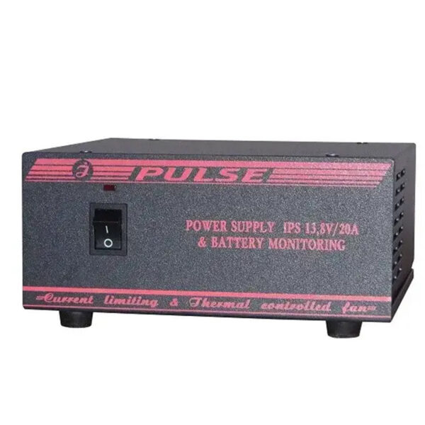 Імп.джер. живл. IPS 13.8V/20A BM (220V/13.8V) в настільн. вик.(БЖ з можл.підкл. резерв.АКБ). Стійка + дод. АКБ