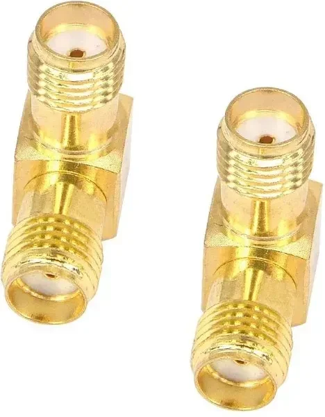 Перехідник SMA female - SMA female 90°