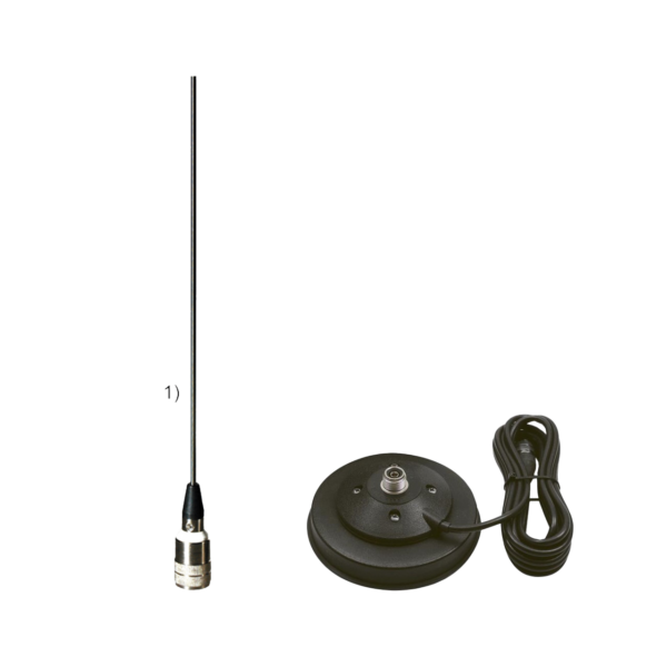 VHF/UHF автомобільна антена SIRIO SMA 108-550 РL на магнітній основі